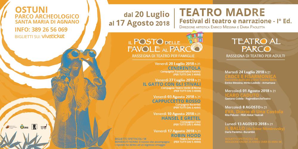 Teatro Madre: 1° appuntamento venerdì 20 luglio